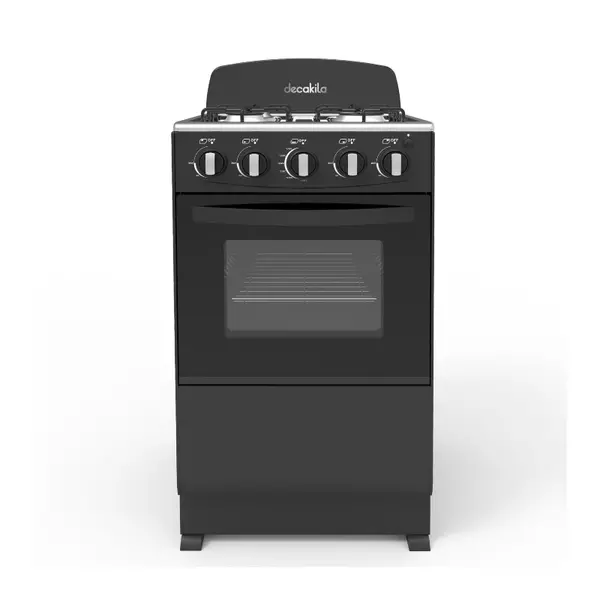 Decakila Oven Cooking Range 50L 4 Burner Manual Ignition Device Kugs003B Stainless Steel Top Plate Tempered Glass Oven With Chromed Wire Rack And 1 Oven Tray 1 Decakila Oven Cooking Range 50L 4 Burner Manual Ignition Device Kugs003B Stainless Steel Top Plate Tempered Glass Oven With Chromed Wire Rack And 1 Oven Tray