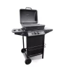 Decakila Barbeque Grill Gas Stainless Steel 8kw Burner Kmgs005b 48.5x37.5cm aluminium valve wire support warming rack piezo ignition with thermometer