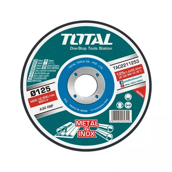 Total Stainless Steel Cutting Disc 9&Quot; For Metal Tac2212302 1 Total Stainless Steel Cutting Disc 9&Quot; For Metal Tac2212302