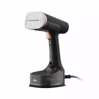 Braun Garment Steamer 250ML Tank Hand Held 1600W 13870000-GS7077BK Horizontal And Vertical Steam Heated Soleplate Removable Water Tank