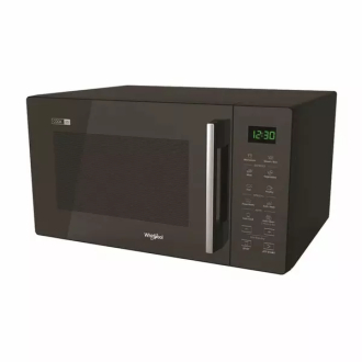 whirlpool Microwave Magic cook Pro Solo 25L LED Digital Microwave With Push Button Door, Grill Function, 60-Mins Timer, 5-Microwave Power Levels & Defrost Function 900W - Black - (MWP-25GE)