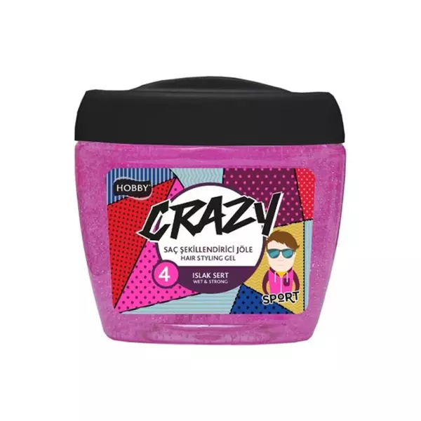 Hobby Hair Styling Gel Wet Strong 700Ml 1 Hobby Hair Styling Gel Wet Strong 700Ml - Set Of 3 Pcs