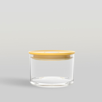 Ocean Norma Glass Jar Citrus Yellow 385Ml 5B23314G0002