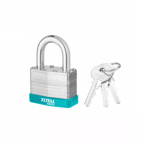 Total Laminated Padlock 40Mm With 3 Iron Keys, Solid Brass Cylinder With Bolts Tlpk36401 1 Total Laminated Padlock 40Mm With 3 Iron Keys, Solid Brass Cylinder With Bolts Tlpk36401