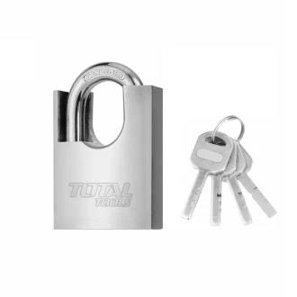 Total Anti Prying Steel Padlock 70mm with Iron Brass & Special Design Cylinder, 4 Iron Keys TSLK35701