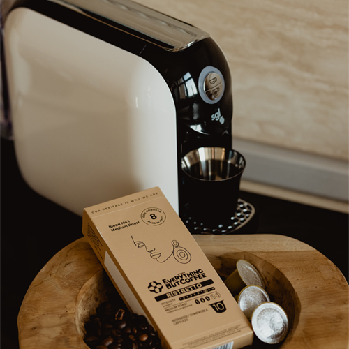 Flexy Coffee Machine Sgl Nespresso Original Compatible Capsules Espresso System Power 1050W, Pump 19Bar, Tank 0.6L 3 Flexy Coffee Machine Sgl Nespresso Original Compatible Capsules Espresso System Power 1050W, Pump 19Bar, Tank 0.6L