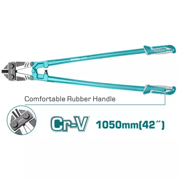 Total Bolt Cutter Size 42&Quot; Cr-V 1050Mm Tht113426 1 Total Bolt Cutter Size 42&Quot; Cr-V 1050Mm Tht113426