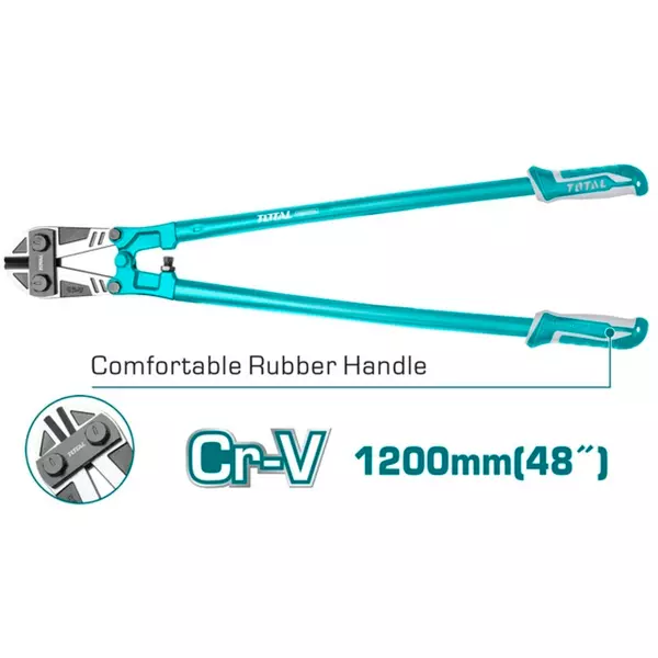 Total Bolt Cutter Size 48&Quot; Cr-V 1200Mm Tht113486 1 Total Bolt Cutter Size 48&Quot; Cr-V 1200Mm Tht113486