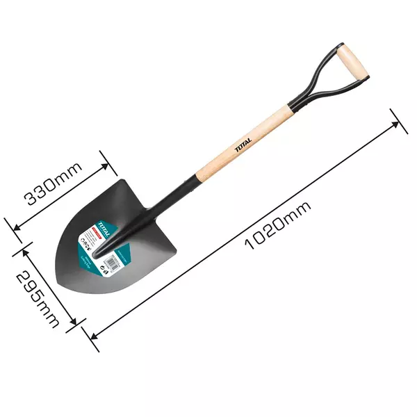 Total Garden Steel Shovel With Wooden Handle Ththw0103 1 Total Garden Steel Shovel With Wooden Handle Ththw0103