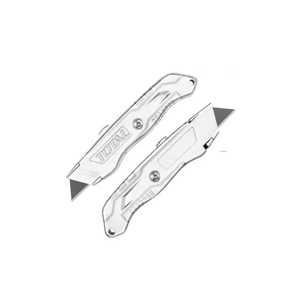 Total Utility Knife 61X19Mm With Sk4 Blade, Auto Lock System Tht511615 1 Total Utility Knife 61X19Mm With Sk4 Blade, Auto Lock System Tht511615