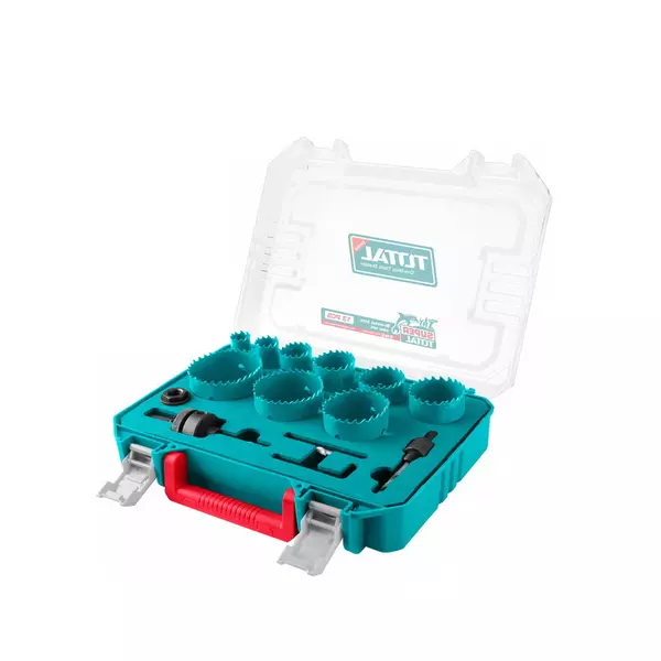 Total Hss M3 Bi-Metal Hole Saw Set Tacsh0132 (Pack Of 13Pcs) 1 Total Hss M3 Bi-Metal Hole Saw Set Tacsh0132 (Pack Of 13Pcs)