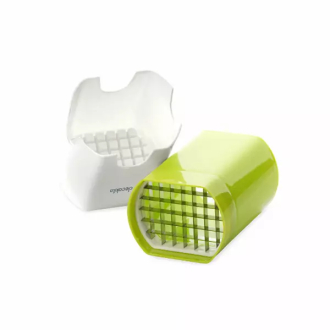 Decakila Potato Cutter Plastic Material with Stainless Steel Embedded Blades Bpa Free Kmtt085w useful for ingridients such as carrots, cucumbers, onions, eggs and cheese