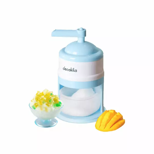 Decakila Ice Crusher Manual Plastic Material Stainless Steel Sharp Blades Bpa Free Kmtt087W Portable Easy Turn Hand Crank Design Steel Blades Making Shaved Ice Quickly 1 Decakila Ice Crusher Manual Plastic Material Stainless Steel Sharp Blades Bpa Free Kmtt087W Portable Easy Turn Hand Crank Design Steel Blades Making Shaved Ice Quickly