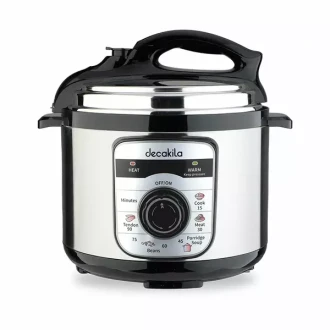 Decakila Pressure Cooker Electric 5l Digital Nonstick Coating 900w Keer039m mechanical knob switch operation single side nonstick pot coating