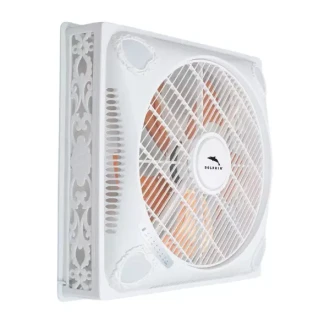 Dolphin Surface Ceiling Fan 18'' 100W 60x60, 3 Speeds, 4 LED Lights, 6HR Timer ME-1825