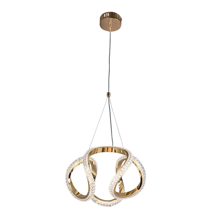 Tronic Chandelier Three Colour Led Light Wh 25Cl-03-Go-Tc 1 Tronic Chandelier Three Colour Led Light Wh 25Cl-03-Go-Tc