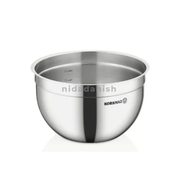 Korkmaz Proline Gastro Mixing Bowl 20X13 (Satin) A2776 1 Korkmaz Proline Gastro Mixing Bowl 20X13 (Satin) A2776