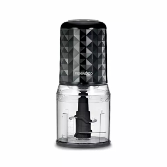 Kenwood Chopper 400W Electric Food Chopper With 500Ml Bowl, Dual Speed, Stainless Steel Quad Blade, Rubber Lid, Ice Crush Function CHP40.000BK