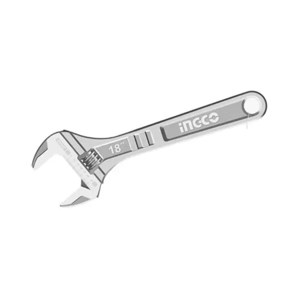 Ingco Adjustable Wrench 450Mm(18&Quot;) With Adjustable Clamp, Carbon Steel Body Hadw131182 1 Ingco Adjustable Wrench 450Mm(18&Quot;) With Adjustable Clamp, Carbon Steel Body Hadw131182