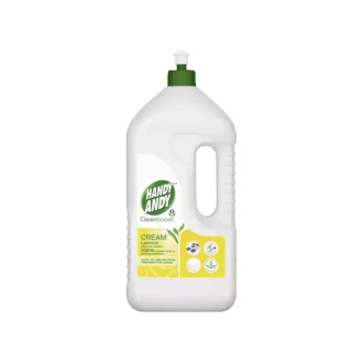 Handy Andy Lemon Multipurpose Cleaning Cream, 100% Natural Cleaning Particles, Removes 100% of Stubborn Dirt and Grease 1.5L 5pcs UHAC07