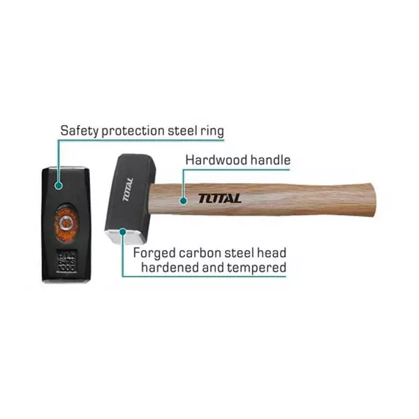 Total Stoning Hammer 2000G Hardwood Handle Thtw722000 1 Total Stoning Hammer 2000G Hardwood Handle Thtw722000