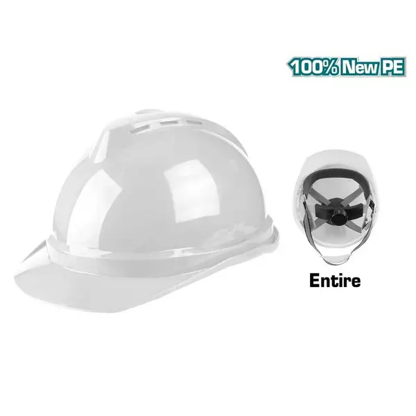 Total Safety Helmet With Vents &Amp; V Type Reinforcement White Tsp2602 1 Total Safety Helmet With Vents &Amp; V Type Reinforcement White Tsp2602