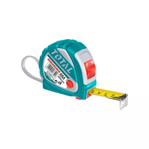 Total Steel Measuring Tape 8M X 25Mm Tmt126081 1 Total Steel Measuring Tape 8M X 25Mm Tmt126081