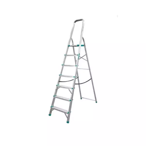 Total Household Ladder With 7 Steps, Aluminium Body Thlad06071 1 Total Household Ladder With 7 Steps, Aluminium Body Thlad06071