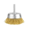 Total WIre Cup Brushes 50mm 2" with Shank 1/4" for Steel, Cast Steel, Soft & Hard Wood TAC33021