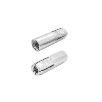 Total Drop-In Anchor Plug 5/8"x2-1/2" Carbon Steel, Zinc Plated Finish THWDA582121 (Pack of 50pcs)