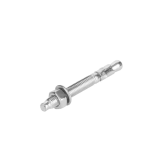 Total Galvanized Wedge Anchor 1/4"x2-1/4" Carbon Steel, Zinc Plated Finish THWWA142141 (Pack of 300pcs)