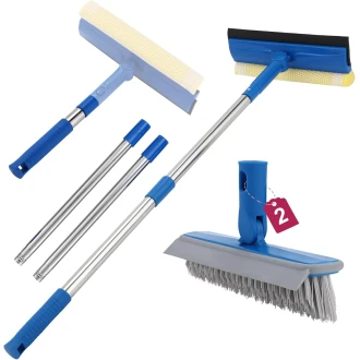2 in 1 Window Squeegees - Window Cleaner Tool with Long and Short Handle - WS2318T