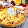 Cake Cutting Set for Wedding, Stainless Steel Cake Knife Server Set and Pizza Cutter Wheel 3pcs