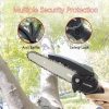 O-CONN Cordless 6 Inch Handheld Portable Electric Chainsaw with 2 Batteries