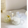 Small Bubble Ring With Handle Glass Cup Europe Style Household Coffee Mug