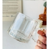 Small Bubble Ring With Handle Glass Cup Europe Style Household Coffee Mug