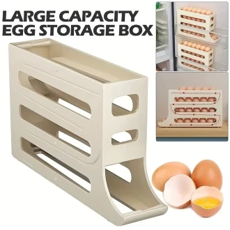 Refrigerator Egg Storage Box, Automatic Egg Rolling Rack Holder - WS2314P