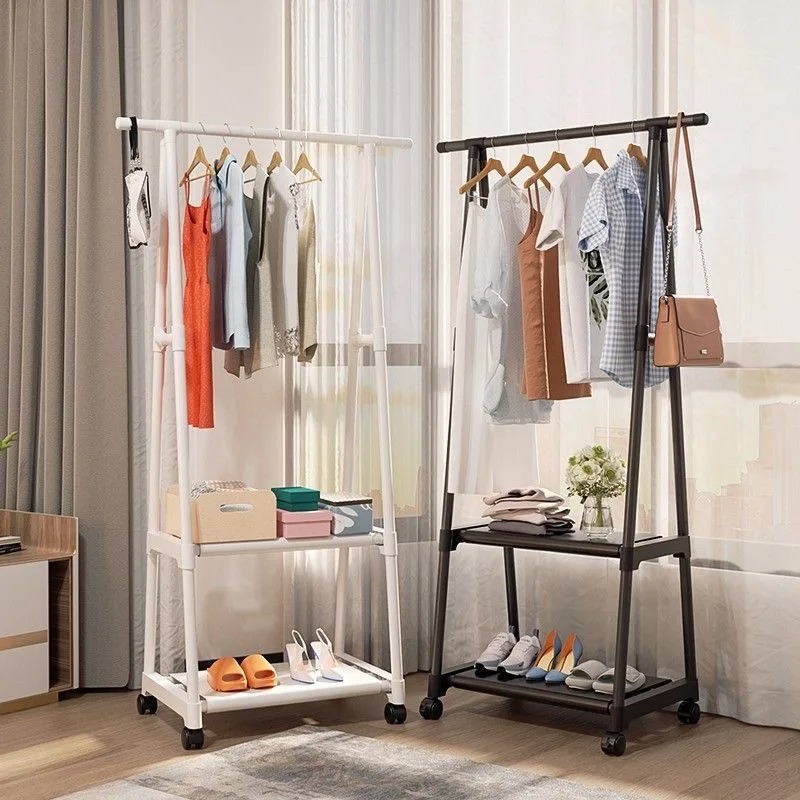 Moveable Standing Cloth Rack Telescopic Design With Wheels - JHC2330L