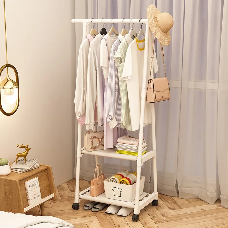 Moveable Standing Cloth Rack Telescopic Design With Wheels - JHC2330L