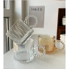 Small Bubble Ring With Handle Glass Cup Europe Style Household Coffee Mug