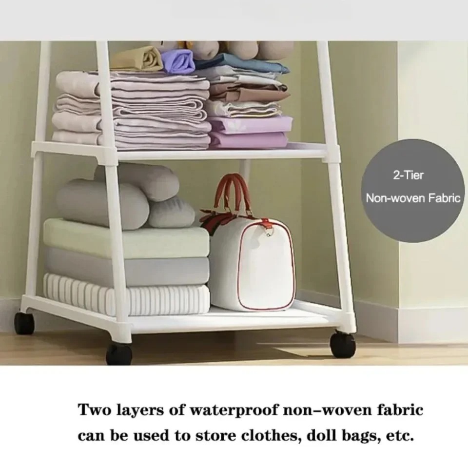 Moveable Standing Cloth Rack Telescopic Design With Wheels - Jhc2330L 3 Moveable Standing Cloth Rack Telescopic Design With Wheels - Jhc2330L