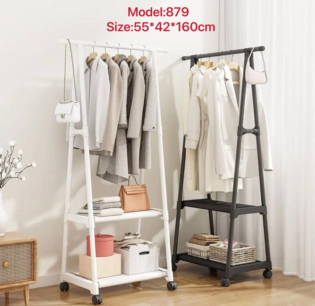 Moveable Standing Cloth Rack Telescopic Design With Wheels - Jhc2330L 10 Moveable Standing Cloth Rack Telescopic Design With Wheels - Jhc2330L