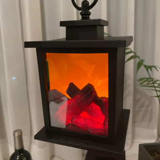 Portable LED Flame Stove Lantern Lamp