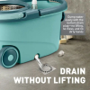 Spin Mop Bucket Set Floor Mop Rotating w/ 2 Heads Green - WS2345M